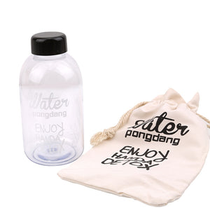 1000ml Fashion Scented Large Water Bottle with Bag Water Bottle Capacity Portable BPA Free Fruit Lemon Juice Drinking Bottle