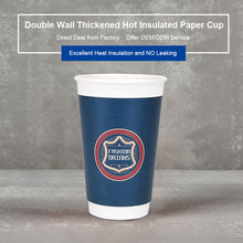 Load image into Gallery viewer, 10PCS 8OZ/12OZ/16OZ Double Wall Hollow Paper Cup Anti Ironing Coffee Cup Takeout Drink Cup Cold Hot Coffee Office Paper Cup