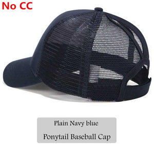 2018 CC Glitter Ponytail Baseball Cap Women Snapback Hat Summer Messy Bun Mesh Hats Casual Adjustable Sport Caps Drop Shipping