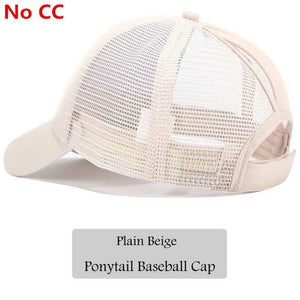 2018 CC Glitter Ponytail Baseball Cap Women Snapback Hat Summer Messy Bun Mesh Hats Casual Adjustable Sport Caps Drop Shipping