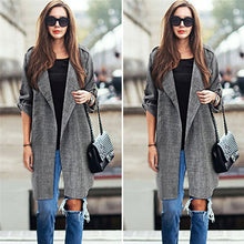 Load image into Gallery viewer, New Fashion Autumn Spring Women Jackets Open Front Coat Long Cloak Jackets Overcoat Waterfall Cardigan Female Blusas