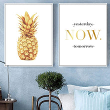 Load image into Gallery viewer, Nordic Style Pineapple Posters And Prints Landscape Wall Art Canvas Painting Wall Pictures Home Decoration Unframed S/M/L