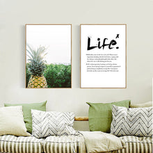Load image into Gallery viewer, Nordic Style Pineapple Posters And Prints Landscape Wall Art Canvas Painting Wall Pictures Home Decoration Unframed S/M/L
