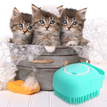 Load image into Gallery viewer, Pet Accessories For Dogs Shampoo Massager Brush Bathroom Puppy Cat Massage Comb Grooming Shower Brush For Bathing Soft Brushes