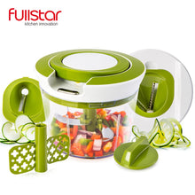 Load image into Gallery viewer, Quick Pull String Food Chopper Spiral Slicer Powerful Manual Hand Held Chooper/Mixer/Blender  for kitchen knife kitchen tool