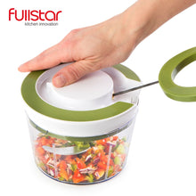 Load image into Gallery viewer, Quick Pull String Food Chopper Spiral Slicer Powerful Manual Hand Held Chooper/Mixer/Blender  for kitchen knife kitchen tool