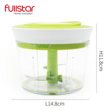 Load image into Gallery viewer, Quick Pull String Food Chopper Spiral Slicer Powerful Manual Hand Held Chooper/Mixer/Blender  for kitchen knife kitchen tool