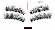 Load image into Gallery viewer, Shozy Magnetic eyelashes with 3 magnets magnetic lashes natural false eyelashes magnet lashes with eyelashes applicator-24P-3