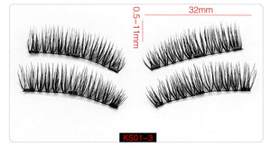 Shozy Magnetic eyelashes with 3 magnets magnetic lashes natural false eyelashes magnet lashes with eyelashes applicator-24P-3