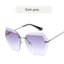 Load image into Gallery viewer, Square Rimless Diamond cutting Lens Sunglasses For Women Brand Designer Fashion UV400 Shades Sun Glasses