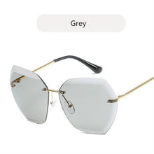 Load image into Gallery viewer, Square Rimless Diamond cutting Lens Sunglasses For Women Brand Designer Fashion UV400 Shades Sun Glasses