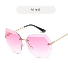 Load image into Gallery viewer, Square Rimless Diamond cutting Lens Sunglasses For Women Brand Designer Fashion UV400 Shades Sun Glasses