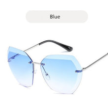 Load image into Gallery viewer, Square Rimless Diamond cutting Lens Sunglasses For Women Brand Designer Fashion UV400 Shades Sun Glasses