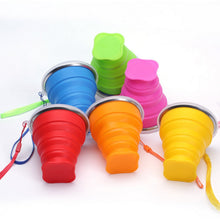 Load image into Gallery viewer, tumblerful 200mL Vogue Outdoor Travel Silicone Retractable Folding Telescopic Collapsible Folding Water Cup