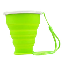 Load image into Gallery viewer, tumblerful 200mL Vogue Outdoor Travel Silicone Retractable Folding Telescopic Collapsible Folding Water Cup