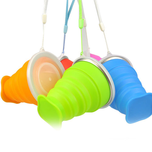 tumblerful 200mL Vogue Outdoor Travel Silicone Retractable Folding Telescopic Collapsible Folding Water Cup