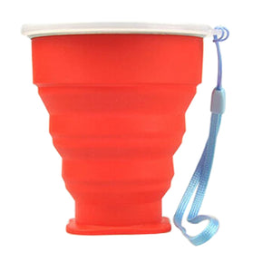 tumblerful 200mL Vogue Outdoor Travel Silicone Retractable Folding Telescopic Collapsible Folding Water Cup