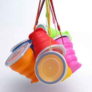 tumblerful 200mL Vogue Outdoor Travel Silicone Retractable Folding Telescopic Collapsible Folding Water Cup